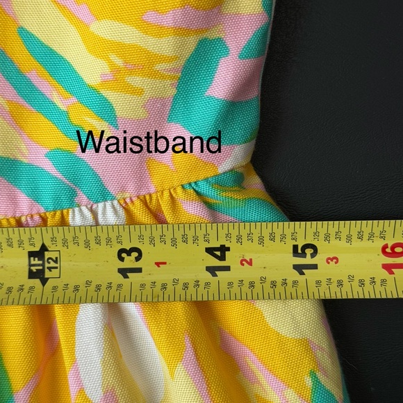 Lilly Pulitzer Sleeveless Fit & Flare Dress Size 10 Floral Pink Yellow Green - Picture 8 of 15